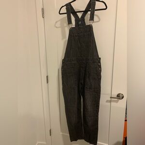 Gap Lightwash Black Overalls